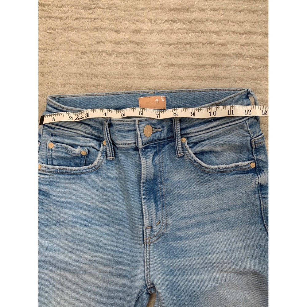 Mother Denim The Insider Crop Step Fray Jeans Size 24 Limited Edition Wash - Picture 4 of 16
